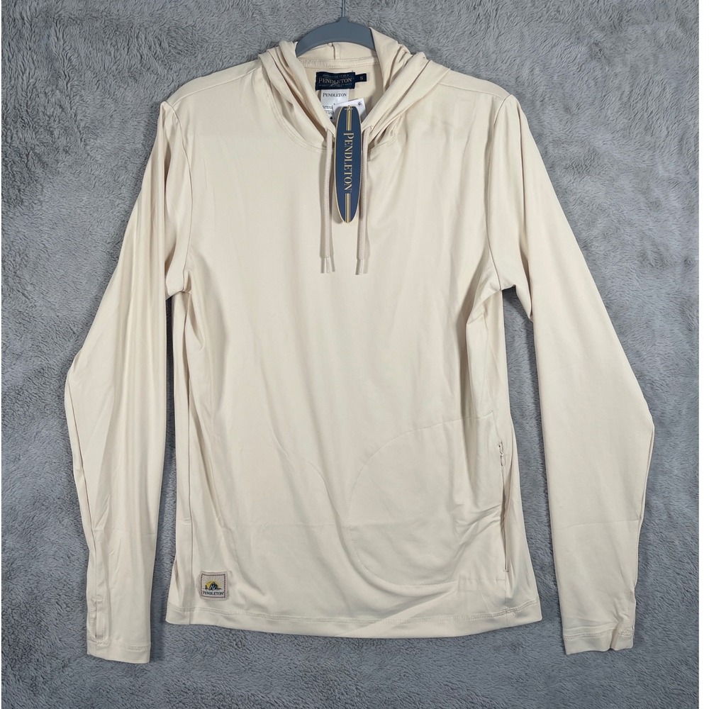 Pendleton‎ Mens Small LS Rashguard Hoodie UPF 50+ 4-Way Stretch Moisture Wicking